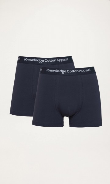 KnowledgeCotton Apparel - MAPLE 2 pack underwear - 1001 Total Eclipse