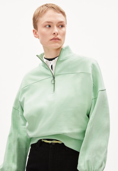 ARMEDANGELS - EMINAA - Sweatshirt Loose Fit aus Bio-Baumwolle - light apple neon