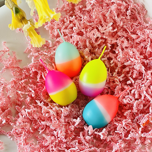 pinkstories - Dip Dye Eggs * Foursome - Neonkerzen Ostereier Box (4 Stk)