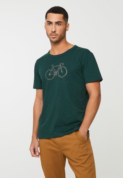 recolution - BAY SIMPLE BIKE - T-Shirt aus Bio-Baumwolle - dark green