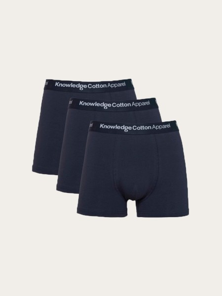 KnowledgeCotton Apparel - 3 pack underwear - Total Eclipse
