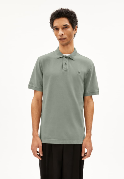 ARMEDANGELS - FIBRAAS GMT DYE - Poloshirt Regular Fit aus Baumwolle (bio) - grey green
