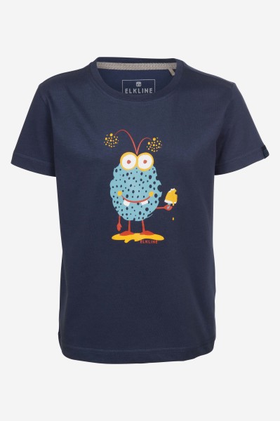 ELKLINE - MONSTER T-Shirt aus reiner Bio-Baumwolle für Kinder - darkblue