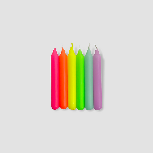 pinkstories - Dip Dye Konfetti * Rainbow - Geburtstagskerzen