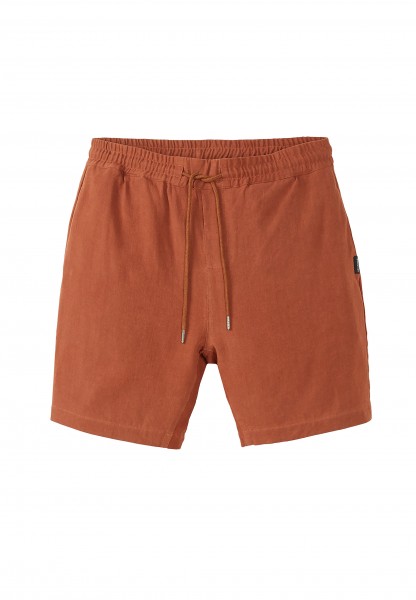 recolution - CURRY - Shorts aus Ecovero Leinen Mix - dark summer orange
