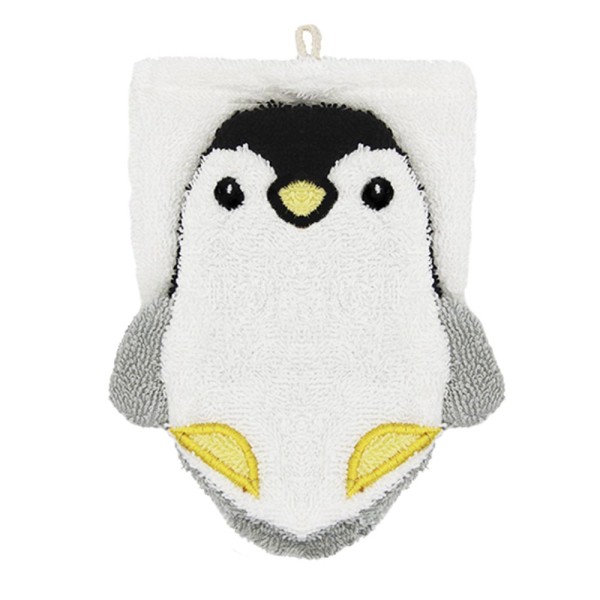 Fürnis - Waschhandschuh Pinguin Philipp - klein - 100% Biobaumwolle
