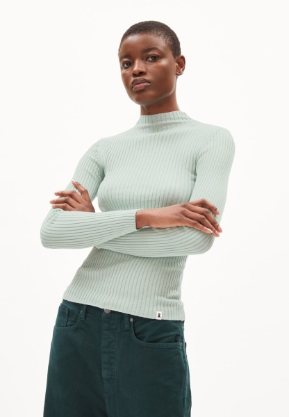 ARMEDANGELS - ALAANIA - Pullover Slim Fit aus Bio-Baumwolle - polar green