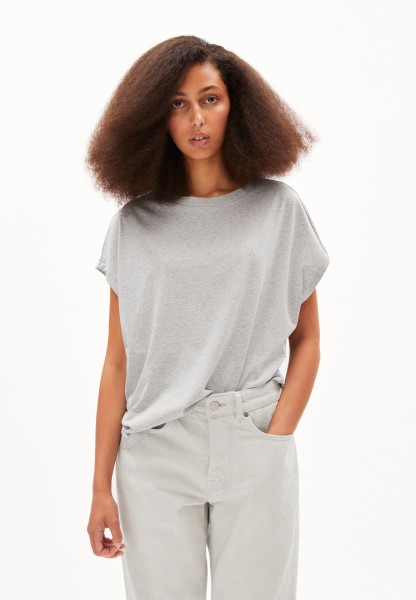ARMEDANGELS - INAARA - T-Shirt Oversized Fit aus Baumwolle (bio) - grey melange