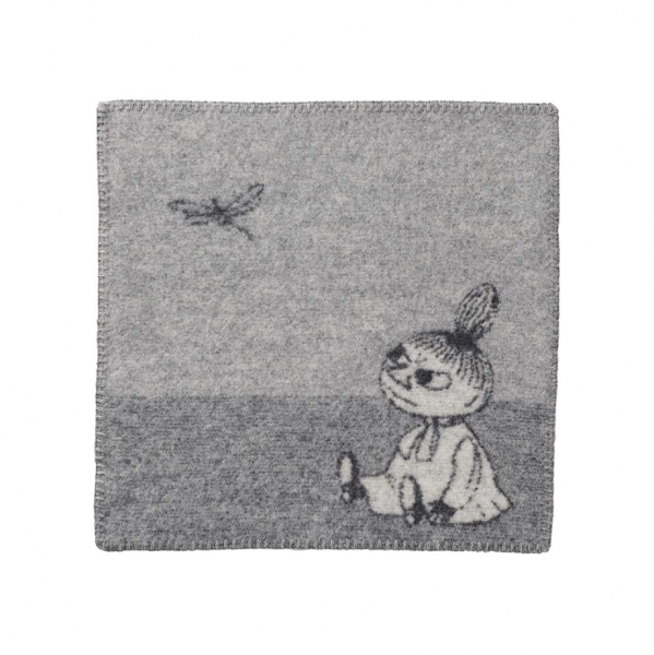 KLIPPAN - Moomin Little My Sitzunterlage - 43 x 43 cm - 100% Lammwolle - Grey