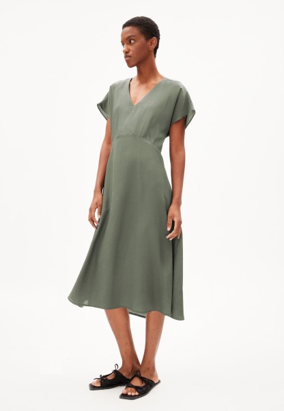 ARMEDANGELS - AALBINE - Kleid Regular Fit aus Lyocell (TENCEL™) Viskose Mix - grey green