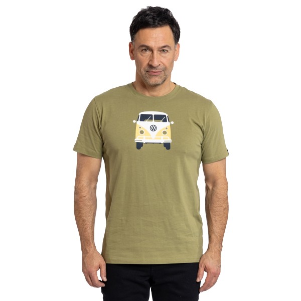 ELKLINE - METHUSALEM - Bulli T-Shirt aus reiner Bio-Baumwolle für Herren - avocado
