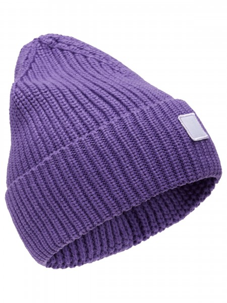 KnowledgeCotton Apparel - Ribbing Hat/Strickmütze - Royal Purple