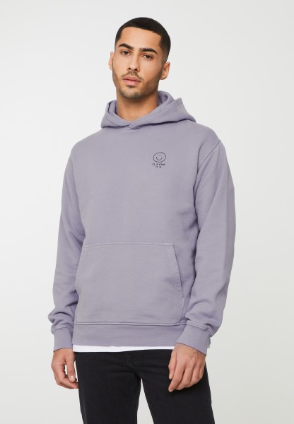 recolution - OLIVE SMILEY - Hoodie aus Bio-Baumwolle (recycled) Mix - grey lilac