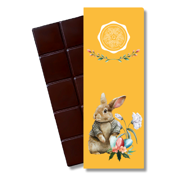 CHOCQLATE - Bio Osterschokolade PUR 50% + Haselnussmus "Osterhase"