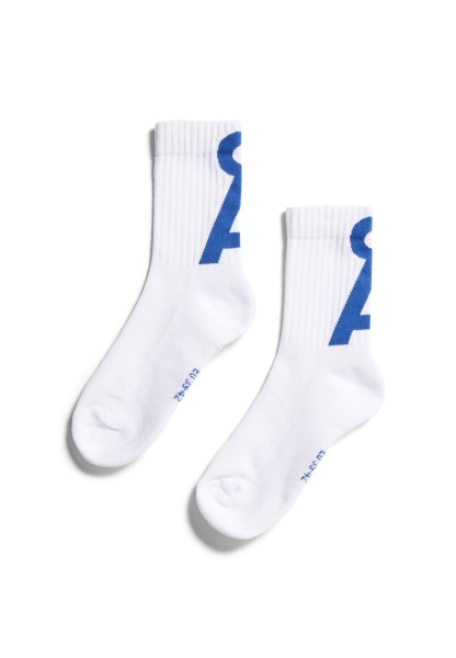 ARMEDANGELS - SAAMU SHORT - Socken - White/ Dynamo Blue