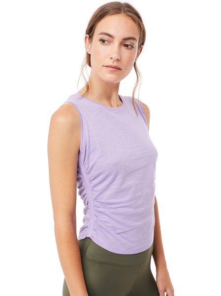 MANDALA - Side Ruffled Shirt - violet