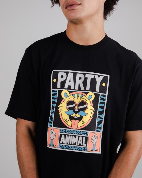 brava - Yeye Party Regular T-Shirt - Schwarz
