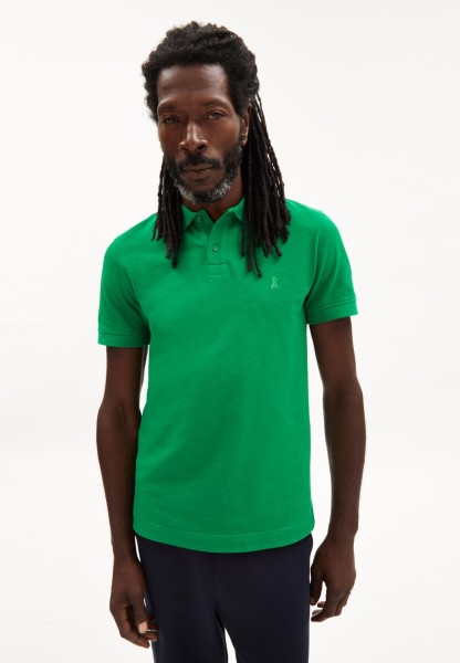 ARMEDANGELS - FIBRAA - Polo T-Shirt Regular Fit aus Bio-Baumwolle - Flash Green