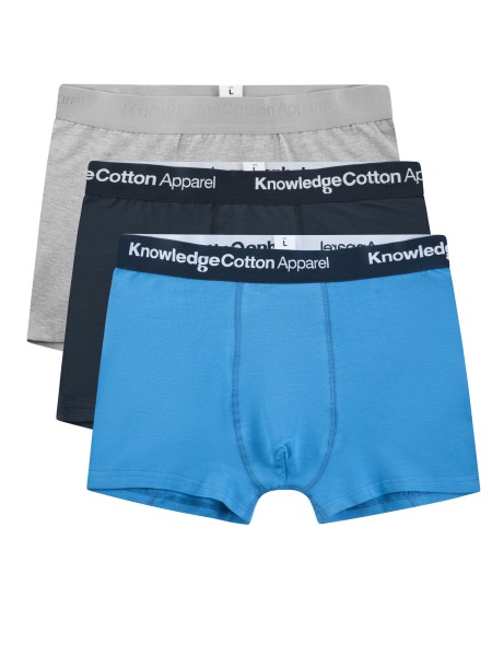 KnowledgeCotton Apparel - 3 pack underwear - Azure Blue